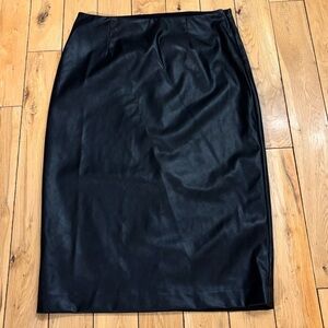 Faux Leather Skirt